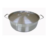 Schmortopf (olla para estofados), 36 cm, acero inoxidable, con tapa, apta para inducción, marca BAUMALU Gastronomie
