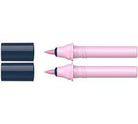 Schneider 040 Paint-It Twinmarker Cartuchos (Brush Tip - Brocha, tinta a base de agua, para aplicación en papel, 95% plástico reciclado) Bubble Gum 130