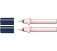 Schneider 040 Paint-It Twinmarker Cartuchos (Brush Tip - Pincel, tinta de color intenso a base de agua, para aplicación en papel, 95% plástico reciclado), rosa claro 132