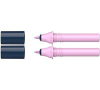 Schneider 040 Paint-It Twinmarker Cartuchos (punta redonda, tinta a base de agua, para aplicación en papel, 95% plástico reciclado), magenta claro 137