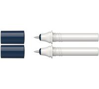Schneider 040 Paint-It Twinmarker Cartuchos (punta redonda, tinta a base de agua, para aplicación en papel, 95% plástico reciclado), 2 unidades, gris 005