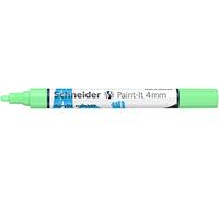 Schneider 120224 Paint-It - Lápiz acrílico (con punta redonda de 4 mm, pinturas acrílicas de alta cobertura para madera, lienzo, piedra, etc.), 1 unidad, color verde pastel