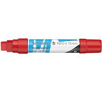 Schneider 120302 Paint-It - Lápiz acrílico (con punta biselada de 15 mm, pinturas acrílicas de alta cobertura para madera, lienzo, piedra, etc.), 1 unidad, color rojo