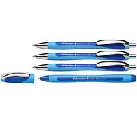 Schneider 132574 Slider Rave XB y Slider Memo XB Bolígrafo (color de escritura: azul) 3+1 unidad