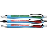 Schneider 132597 Slider Rave XB - Set de corrección para profesores (3 unidades, 2 rojos, 1 verde, ancho de trazo XB)