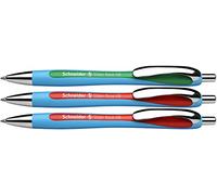 Schneider Pen Set de corrección Slider Rave XB 132597 – 3 unidades (2 rojos, 1 verde)