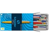 Schneider 132910 - Surtido de 20 bolígrafos, tinta azul, multicolor
