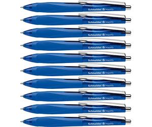 Schneider 135303 Haptify - Bolígrafo ergonómico (lote de 10 unidades), color azul
