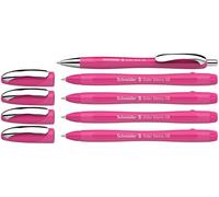 Schneider 150265 Slider Memo XB y Slider Rave XB - Bolígrafo (caja de color rosa, tinta azul), 4 + 1 unidad