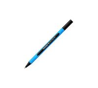 Schneider 152201 - Bolígrafo de punta redonda (10 unidades, incluye capuchón, tinta negra), color azul
