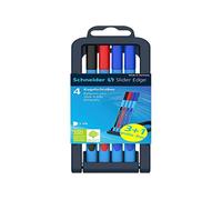 Schneider 152271 Slider Edge XB - Juego de bolígrafos (4 unidades, 3+1)