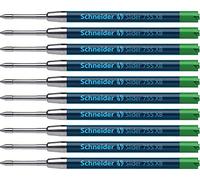 Schneider 175504 - Recambio para bolígrafo de punta redonda Slider 755 Permanent XB (10 unidades, tinta verde)