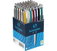 Schneider Pen Bolígrafos de caligrafía 3080 K-15 Pack de 50, colores surtidos
