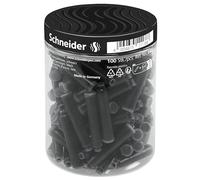Schneider Optics Cartuchos de tinta 6801 para pluma estilográfica, permanentes, negro, paquete de 100