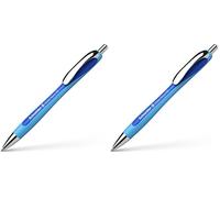 Schneider 73253 Slider Rave XB - Bolígrafo, color azul (Paquete de 2)