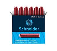 Schneider Badger Inks - Cartuchos de tinta para instrumentos de escritura (6 unidades), color rojo