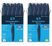 Schneider Bolígrafo Reco - M, color azul oscuro (Paquete de 2)