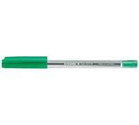 Schneider Bolígrafo Tops 505, modelo Tapa, M, Verde, Color de la caña: Transparente