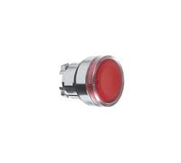 Schneider Cabezal de pulsador luminoso rasante rojo ZB4BW34