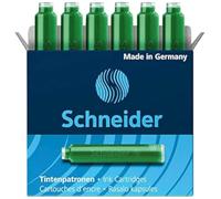 Schneider Optics – Cartuchos de tinta para pluma estilográfica – Verde – Lote 5 cajas de 6