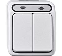 Schneider Electric, 1 unidad, conjunto completo de interruptor para persianas, modelo AQUASTAR, color blanco polar, referencia 4075012 (4075012)