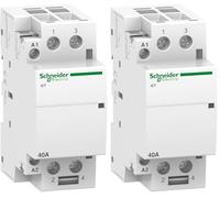Schneider Electric A9C20842 Contactor Modular Ict, 2P, 2 No, 40 A, 220-240 V Ca (Paquete de 2)