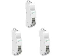 Schneider Electric A9E18073 Conmutador lineal 3 posiciones, 20 A, 230 V (Paquete de 3)