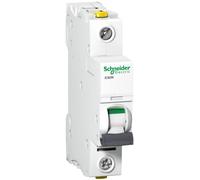 Schneider Electric A9F03102 IC60N Interruptor Automático Magneto Térmico, 1P, 2A, Curva B, 78.5mm x 18mm x 91mm, Blanco