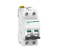 Schneider Electric A9F74304 Interruptor Automático Magnetotérmico iC60N, 3P, 4 A, Curva C, Blanco