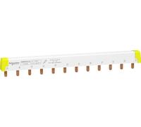Schneider Electric A9XPH312 Acti 9, Peines de Conexión, Fácil de Cortar, 3P, 12 Módulos 100A