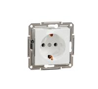 Schneider Electric Asfora EPH2970121D - Enchufe Schuko (16 A, con protección de contacto, terminales de tornillo, empotrado), color blanco