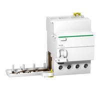 Schneider Electric, bloque de protección FI, serie Vigi iC60N/H, 4 polos, 63A, 100mA, tipo A, referencia A9W22463