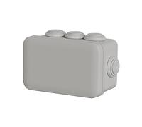 Schneider Electric Caja de conexiones Mureva BOX ENN05003, paquete de 5 cajas de montaje en superficie con 8 ojales de 20 mm de diámetro, 105 x 65 x 55 mm, apta para habitaciones húmedas y uso en exteriores, clase de protección IP55, enchufe a prueba de humedad, gris