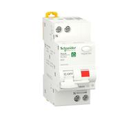 Schneider Electric Disyuntor de circuito FI/Resi9, 1 polo+N, 20 A, B-característica, 30 mA, tipo A, 6 kA, número de artículo R9D01620