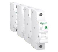 Schneider Electric Disyuntor Resi9 de 1 polo, 16 A, característica B, 10 kA, número de artículo R9F27116, 1 pieza (Paquete de 4)
