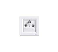 Schneider Electric EPH3500121 Toma TV-R-SAT Final, Blanco