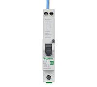 Schneider Electric EZ9D16850 Easy9 - Disyuntor de corriente residual con protección contra sobrecorriente, 1P + NS, 50 A, curva B, 6000 A, 30 mA, color gris