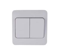 Schneider Electric GGBL1022W Lisse interruptor basculante amplio, 2 bandas, 2 vías, 10AX, blanco, paquete de 10