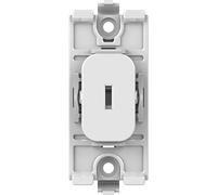 Schneider Electric GGBL202KEPWPW Lisse - Módulo de interruptor de llave de 2 vías, 20AX, color blanco