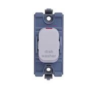 Schneider Electric GGBL20DPDWW Lisse módulo de interruptor de 2 polos para lavaplatos, 20AX, color blanco