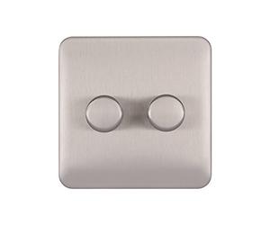 Schneider Electric GGBL6022CMBS Lisse - Deco sin tornillos, plateado, GGBL6022CSSS 250W, 240V