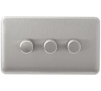 Schneider Electric GGBL6032CSBS Schneider Electric Lisse Screwless Deco, plateado, GGBL6032CSSS 250W, 240V