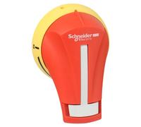 Schneider Electric GS2AH220 TeSys GS Maneta Giratoria Exterior Lateral Derecho, Calibre 32-63 A, Rojo