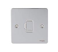 Schneider Electric GU5200WPC Ultimate placa plana, conexión fusionada sin interruptor, cromado