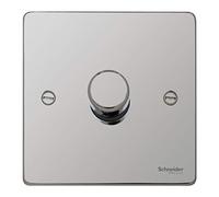 Schneider Electric GU6512CPC Ultimate Low Profile cromo pulido 1 banda 2 vías 400 W/VA red eléctrica y regulador LV