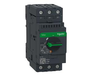 Schneider Electric GV3P73, arrancador de motor, color negro, 50/60 Hz, rango de temperatura de -20 a 60 °C, humedad relativa de -40 a 80%, 55 mm