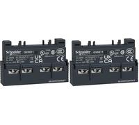 Schneider Electric GVAE11 Tesys Gv2 & Gv3, Bloque De Contacto Auxiliar Frontal, 1 Na + 1 Nc (Paquete de 2)