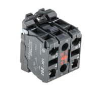 Schneider Electric XB5AW34B5 Pulsador Luminoso Diámetro 22, Retorno Resorte Nivelado, 24 V, 1 NA + 1 NC, Rojo