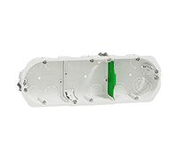 Schneider Electric IMT35934 - Caja de empotrar (67 mm, diámetro 40 mm, 3 posiciones entre ejes, 71 mm, IMT35934)