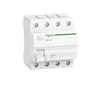 Schneider Electric Interruptor de Circuito FI, Acti9 ID K, 4 Pines, 63 A, 30 mA, Tipo A, 230 V, 63 A, Blanco, número de artículo A9Z01463